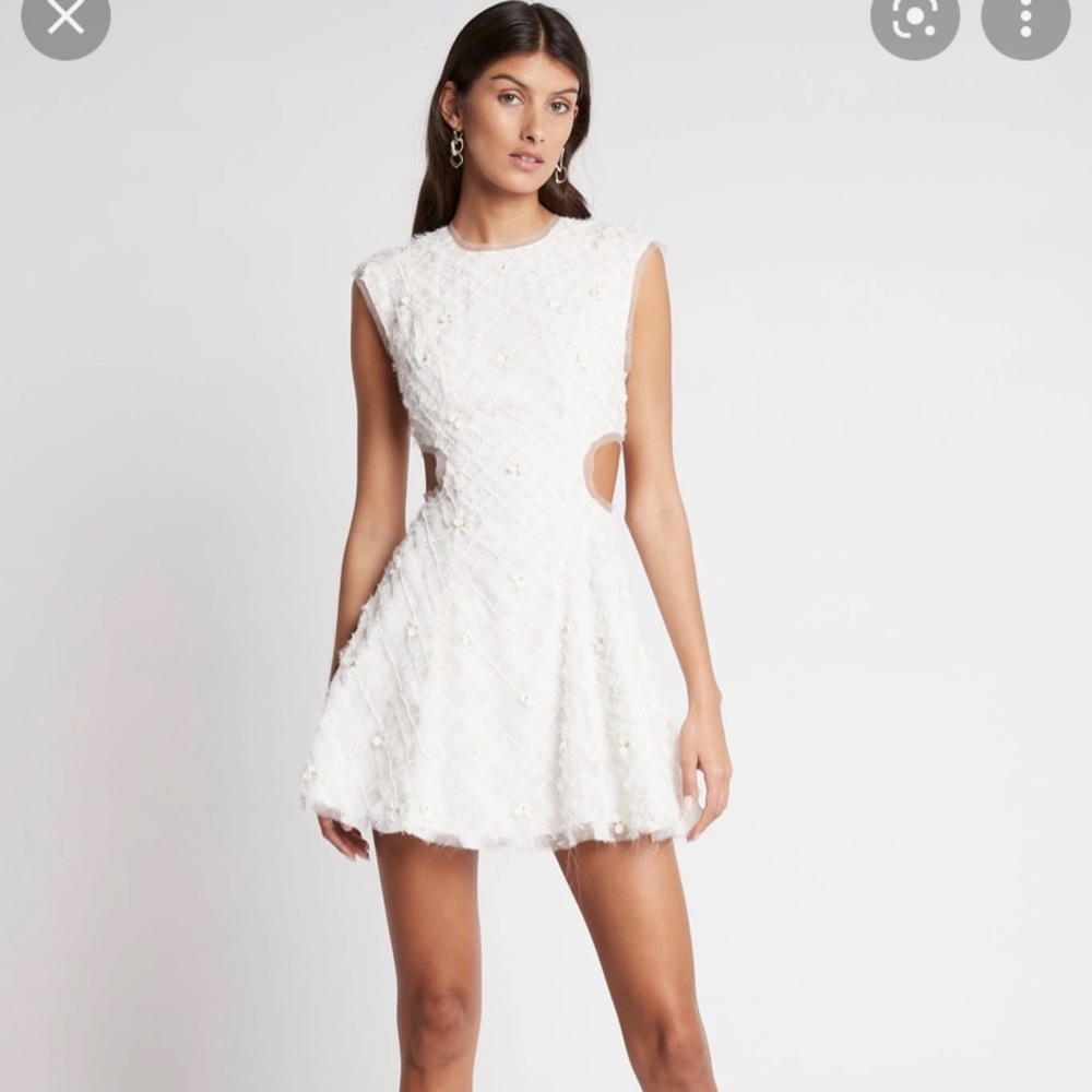Aje mirage organza mini dress